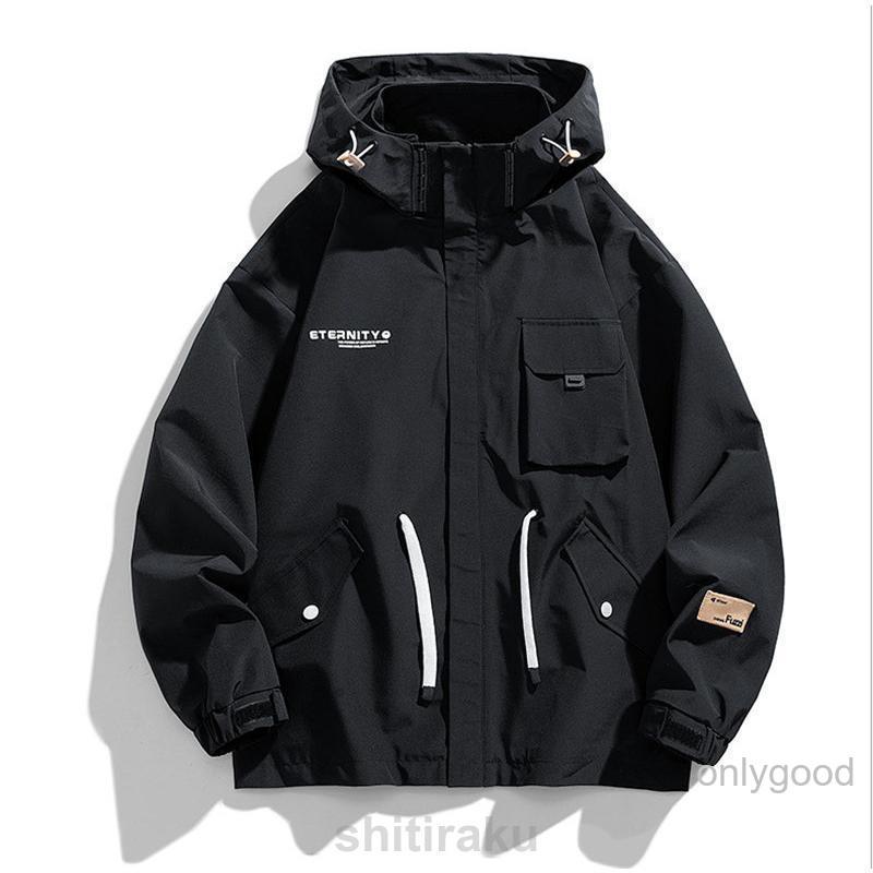 マウンテンパーカー メンズ ウィンドブレーカー フード付け バイク