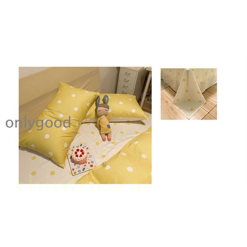 布団カバーセット ドット柄 可愛い 棉 寝具 ベッドカバー 3点セット