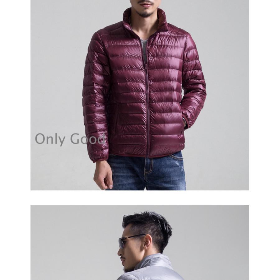 ダウンジャケット メンズ 軽めアウター ライトダウン 軽量 防寒 薄手