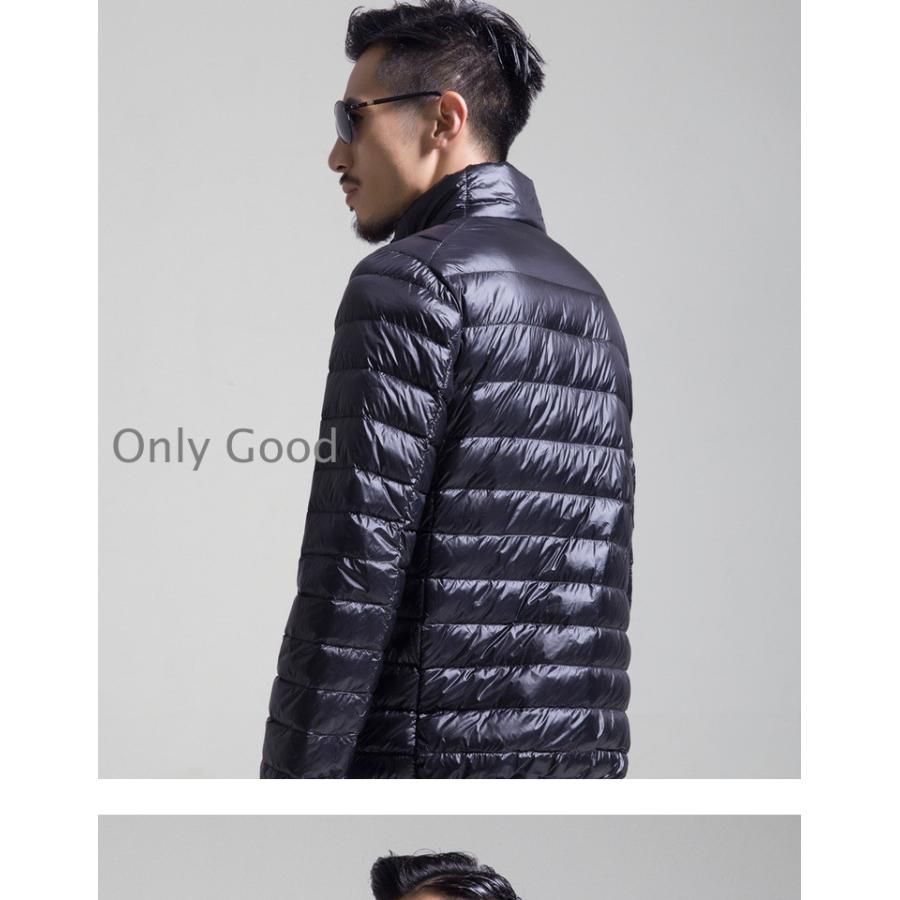 ダウンジャケット メンズ 軽めアウター ライトダウン 軽量 防寒 薄手