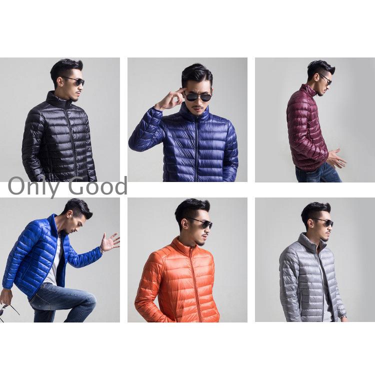 ダウンジャケット メンズ 軽めアウター ライトダウン 軽量 防寒 薄手