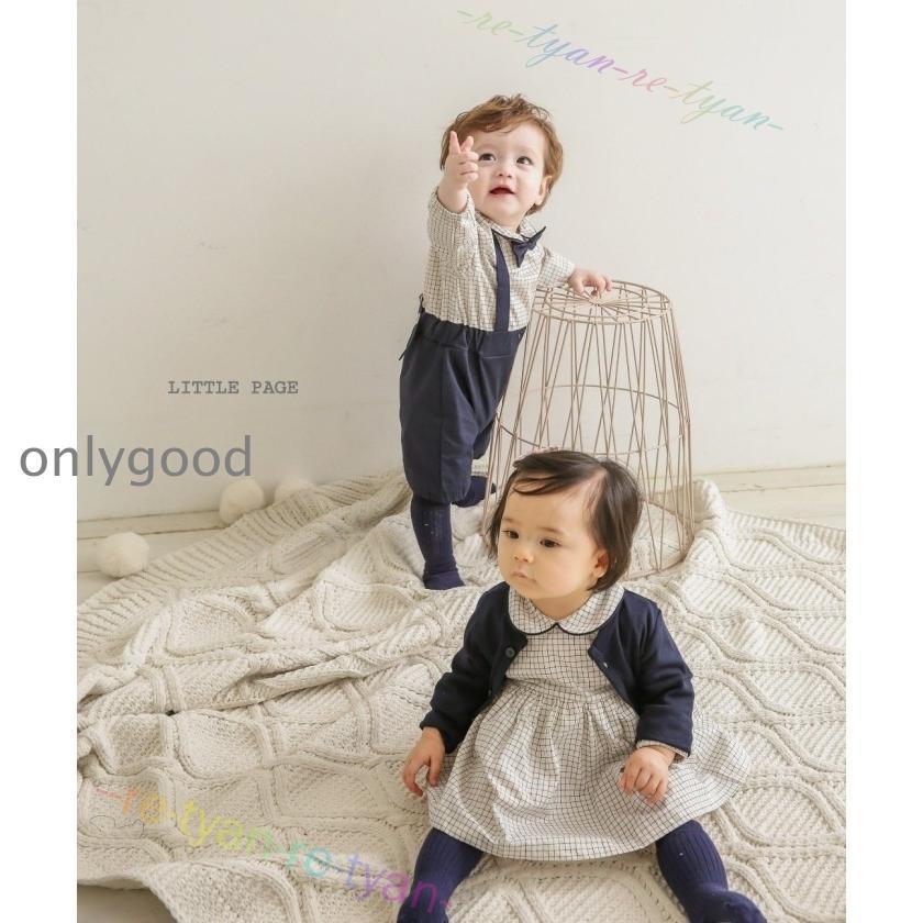 アルベロベロ　新品　ぶたちゃんフカフカもふもふロングベスト袖ナシコート ベビー 双子 ロンパース ベビー服 出産祝い 双子コーデ 双生児