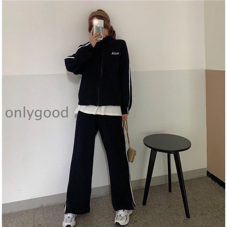 レディースファッション 2色 セットアップ スウェット ワッフル パンツ