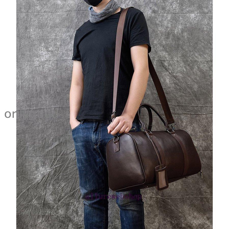 【新品】ボストンバッグ メンズ 本革 シューズ　大容量 ゴルフ　旅行バック Amazon.co.jp: 雅革 ボストンバッグ 本革 メンズ 2WAY 靴収納