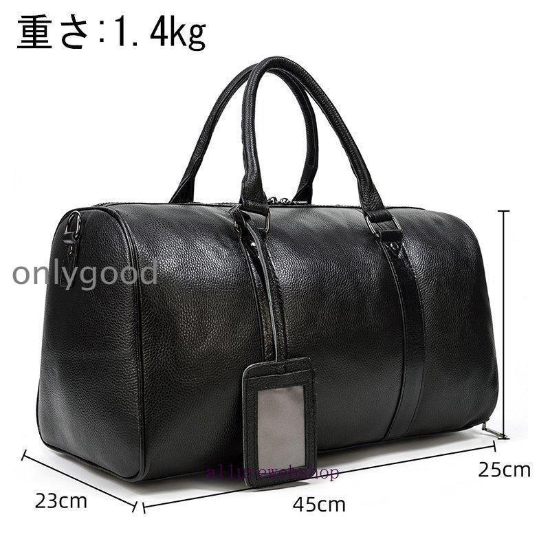 【新品】ボストンバッグ メンズ 本革 シューズ　大容量 ゴルフ　旅行バック 本革 ボストンバッグ メンズ レザー トラベルバッグ シューズ収納