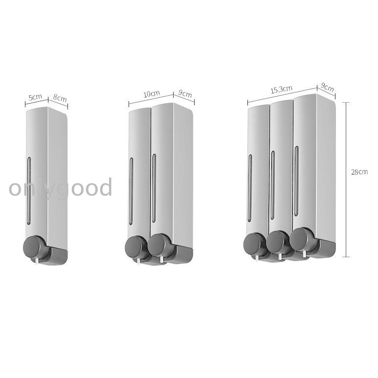 シャンプーディスペンサー 3連 ソープディスペンサー 壁掛け