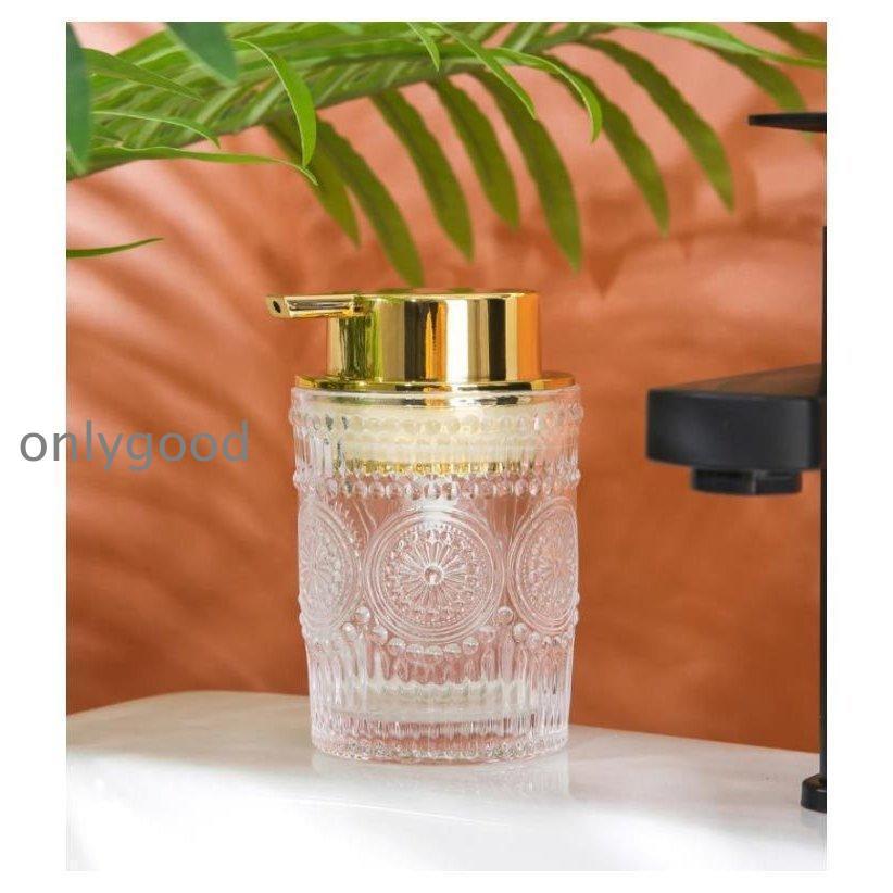 ソープディスペンサーソープボトル300ml泡タイプクリアガラス硝子