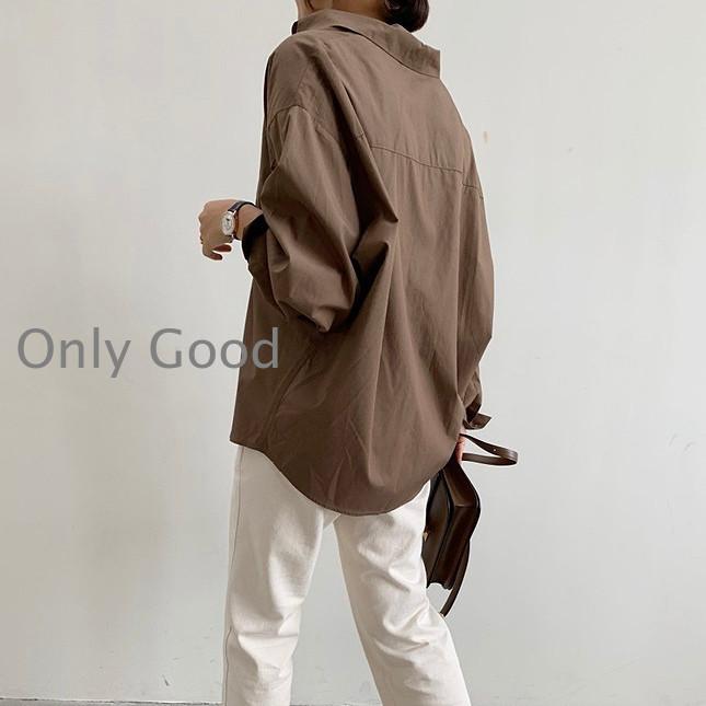 シャツ レディース 白シャツ ブラウス 長袖 ワイシャツ チュニック