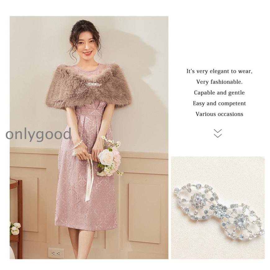 ファーポンチョ ファーショール 結婚式 ボレロ ウェディング