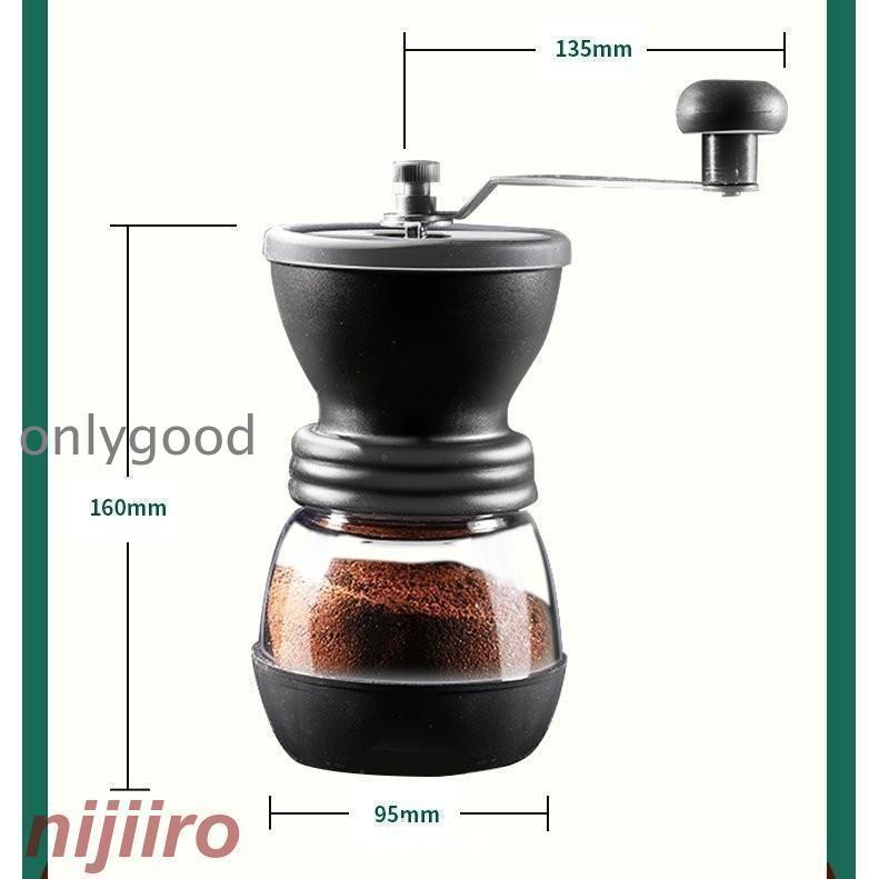 コーヒー器具 手挽き コーヒーミル 手動 携帯 コーヒー豆挽き 珈琲ミル まめひき機  キャンプ 登山 出張 セラミックカッター ステンレスミル｜onlygood｜05