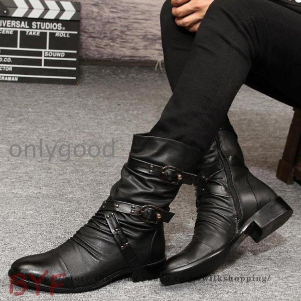 バイクブーツ メンズ ロングブーツ ブーツ 靴 メンズブーツ