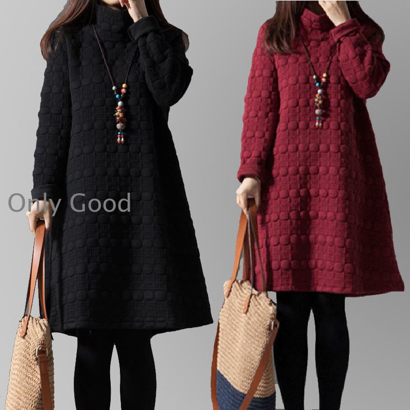 ワンピース レディース 膝丈 チュニック チュニックワンピース 長袖