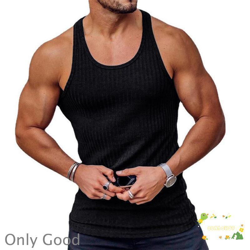 タンクトップ ノースリーブ メンズ トレーニングウェア ストライプ