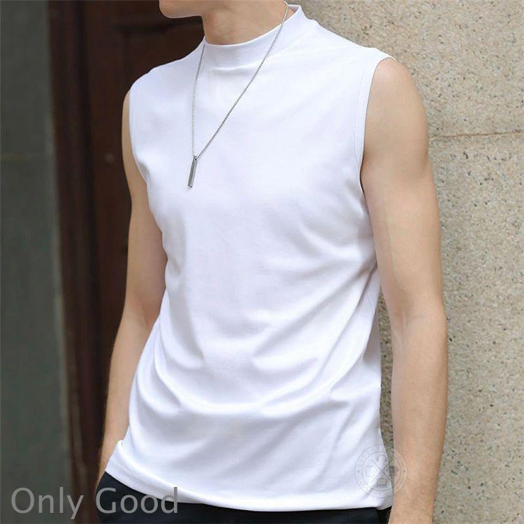 ゴルフ モックネックシャツ ゴルフウエア メンズ 春 夏 タンクトップ