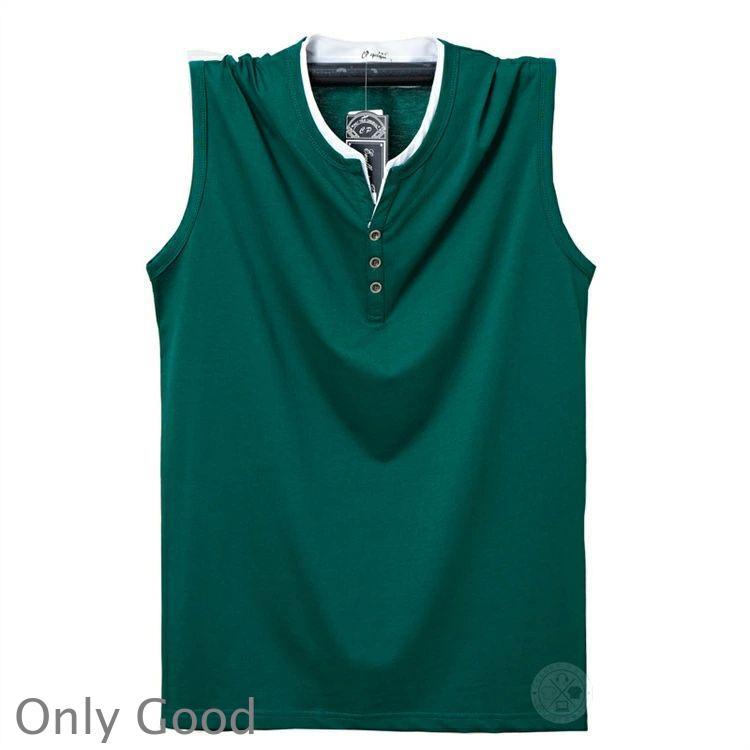 ヘンリーネック Tシャツ メンズ Vネック ノースリーブ シャツ タンク