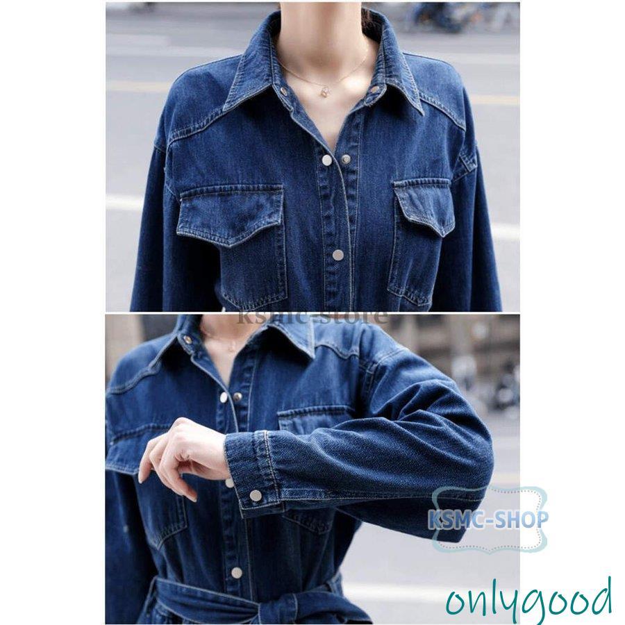 デニムワンピース ワンピース レディース ロングワンピース シャツ