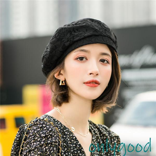 ベレー帽 レディース レース 花柄 全5色 大きめ ゆったり 通気 ベレー帽 レディース レース 花柄 全5色 大きめ ゆったり 通気