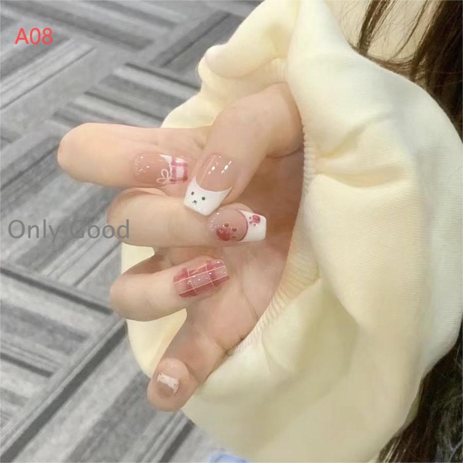 ネイルチップ レディース 韓国風 ショート 硬化タイプ uv ネイル