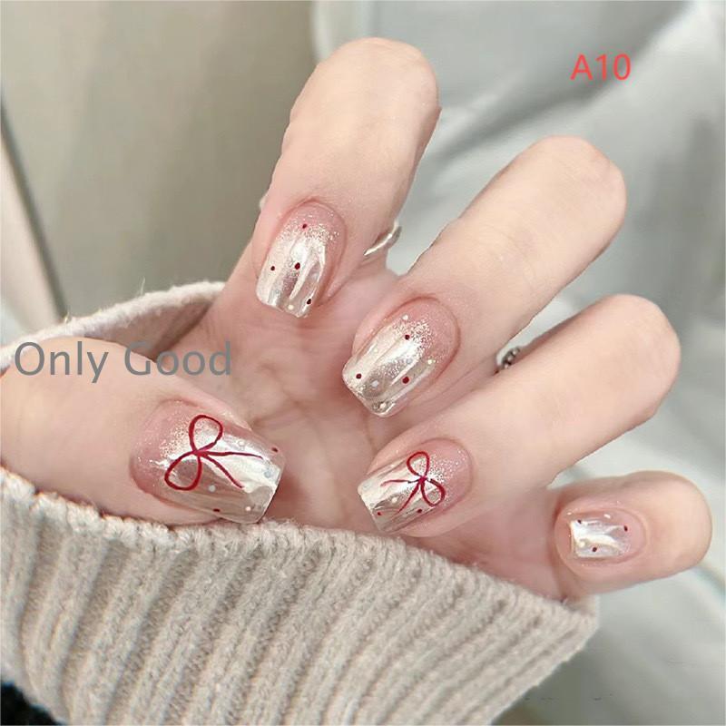 ネイルチップ レディース 韓国風 ショート 硬化タイプ uv ネイル