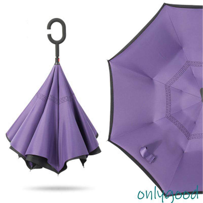 逆さ傘 逆折り式傘 逆開き傘 遮光率100% 超撥水 晴雨傘 C型 UV