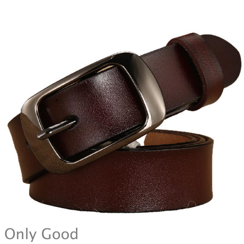 牛革 ベルト レディース 太ベルト 女性用 太め レザーベルト 本