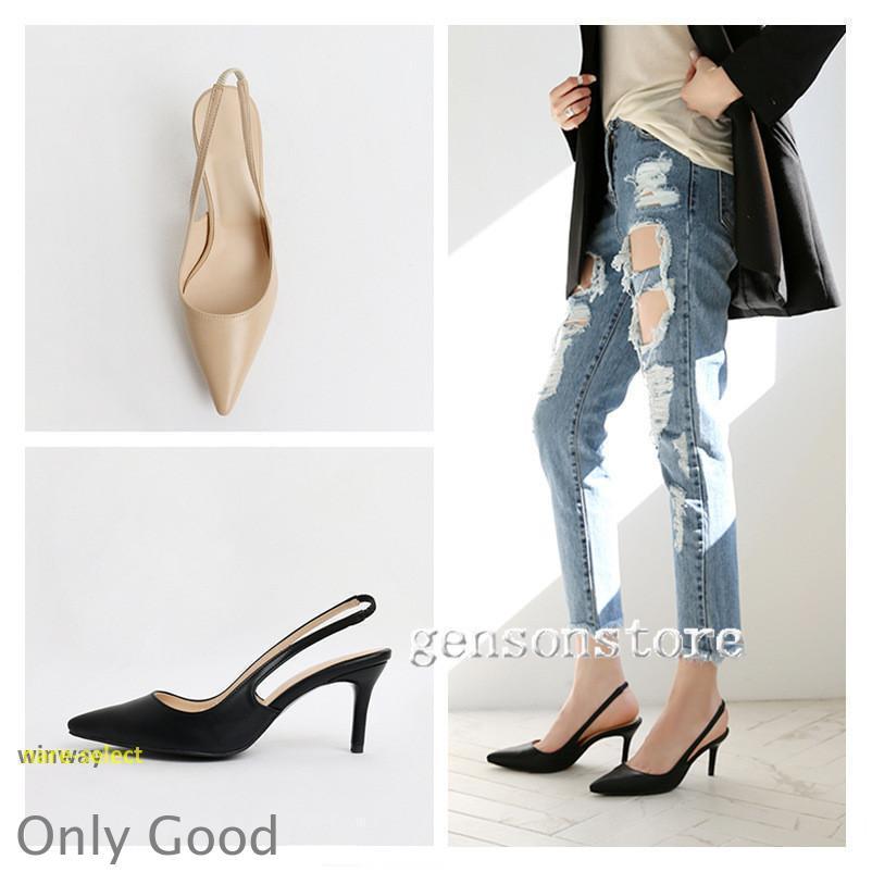 バックストラップ  パンプス サンダル パンプス 痛くない レディース 美脚 ポインテッドトゥ 6cm/8cm/10cm ハイヒール エナメル靴 結婚式 通勤フォーマル | ブランド登録なし
