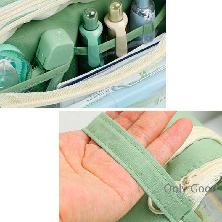 透明 ファスナー付き クリア 文房具入れ 筆箱 ペンケース 大容量 収納