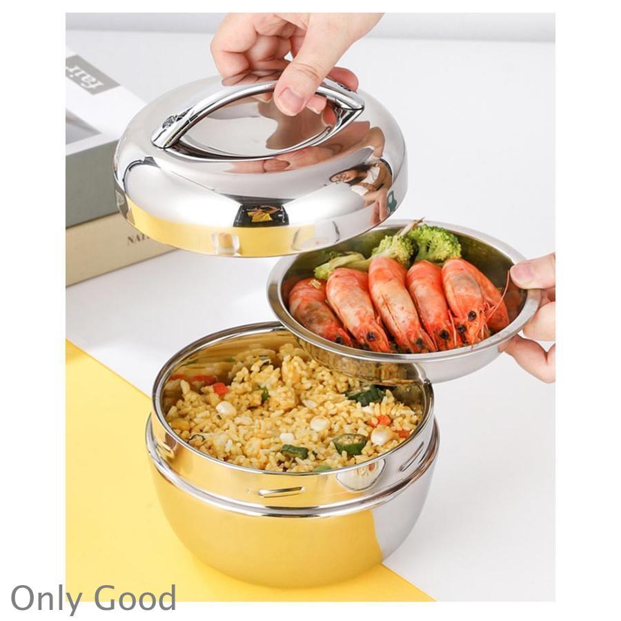 弁当箱 保温 ランチジャー 800ml 1000ml 1300ml ステンレス製 2段