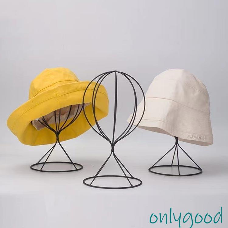 2個セット 帽子 スタンド ウィッグ アイアン ディスプレイ 店舗