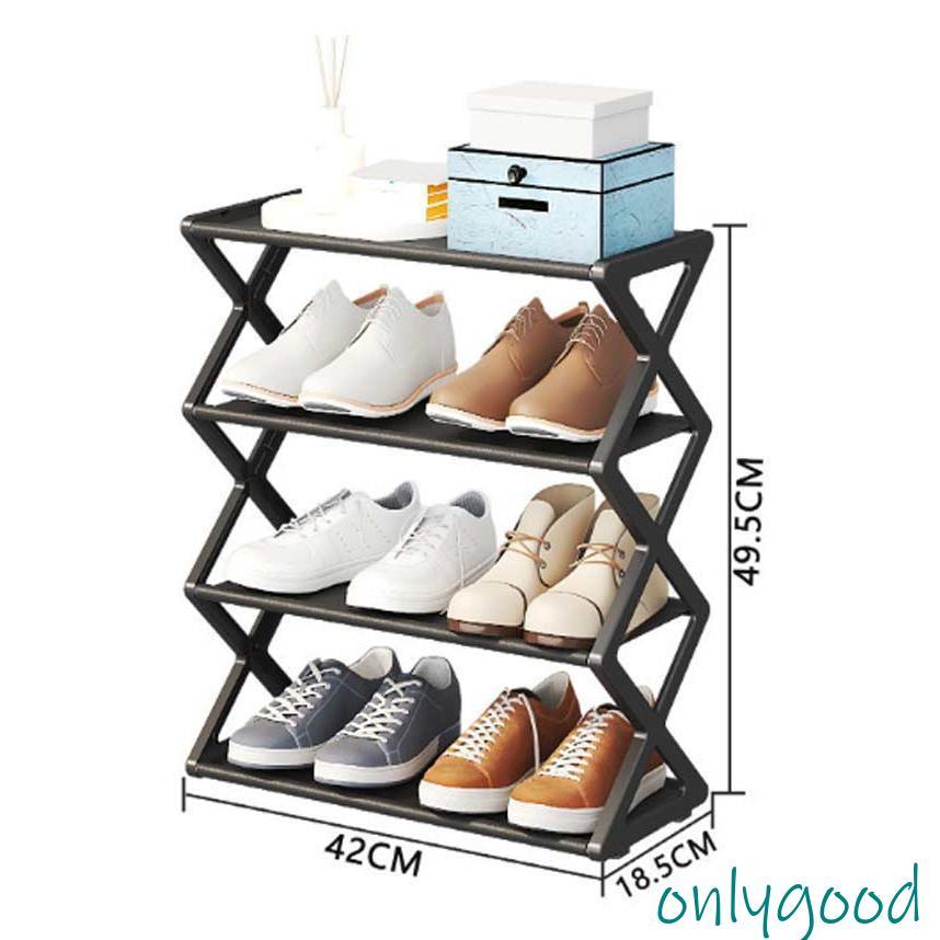 シューズラック 折りたたみ 4段 スリム 省スペース おしゃれ 靴