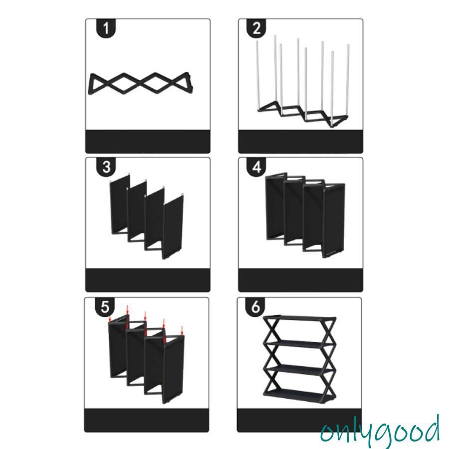 シューズラック 折りたたみ 4段 スリム 省スペース おしゃれ 靴棚 シューズボックス 靴箱 下駄箱 靴収納 靴入れ 玄関収納 玄関 部屋 置物 下足 | ブランド登録なし | 15