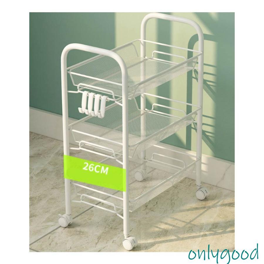 ワゴン 収納ラック キャスター付き 5段 スチールラック キッチンワゴン マルチワゴン 北欧 おしゃれ バスケット 棚 収納かご メッシュカゴ キャス | ブランド登録なし | 13