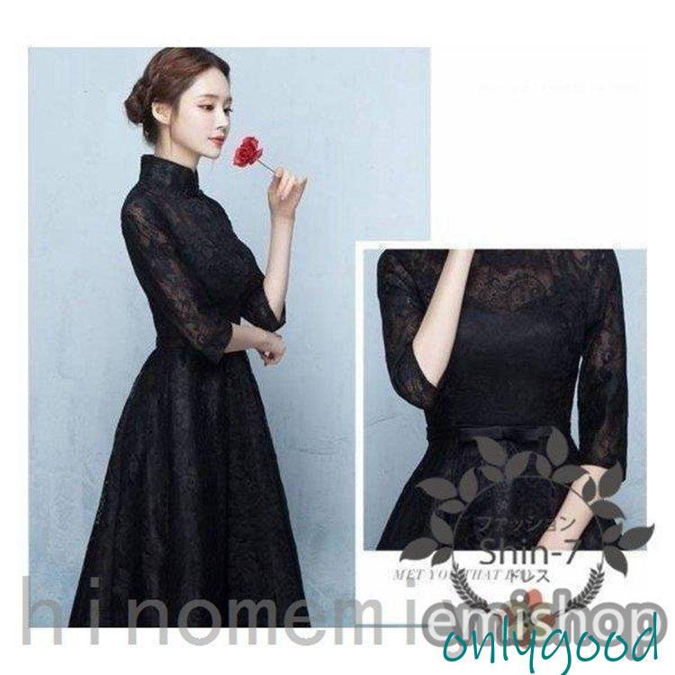 パーティードレス20代30代40代50代結婚式ワンピース大きいサイズ袖ありフォーマルロングワンピース 膝丈 お呼ばれドレス服装服女性二次会親族 パーティードレス 20代 30代 40代 50代 結婚式 ワンピース 大きい