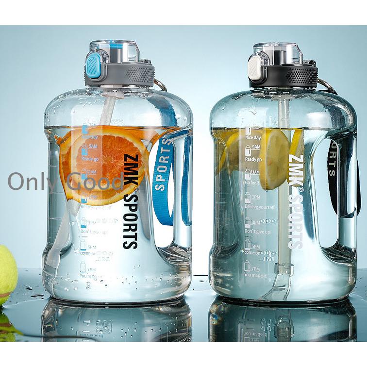 水筒 ウォーターボトル 2500ML 大容量 ストラップ付き プラスチック