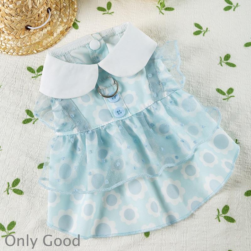 ペット 服 安い 犬 春 夏 リボン 付き 花柄 ワンピース かわいい