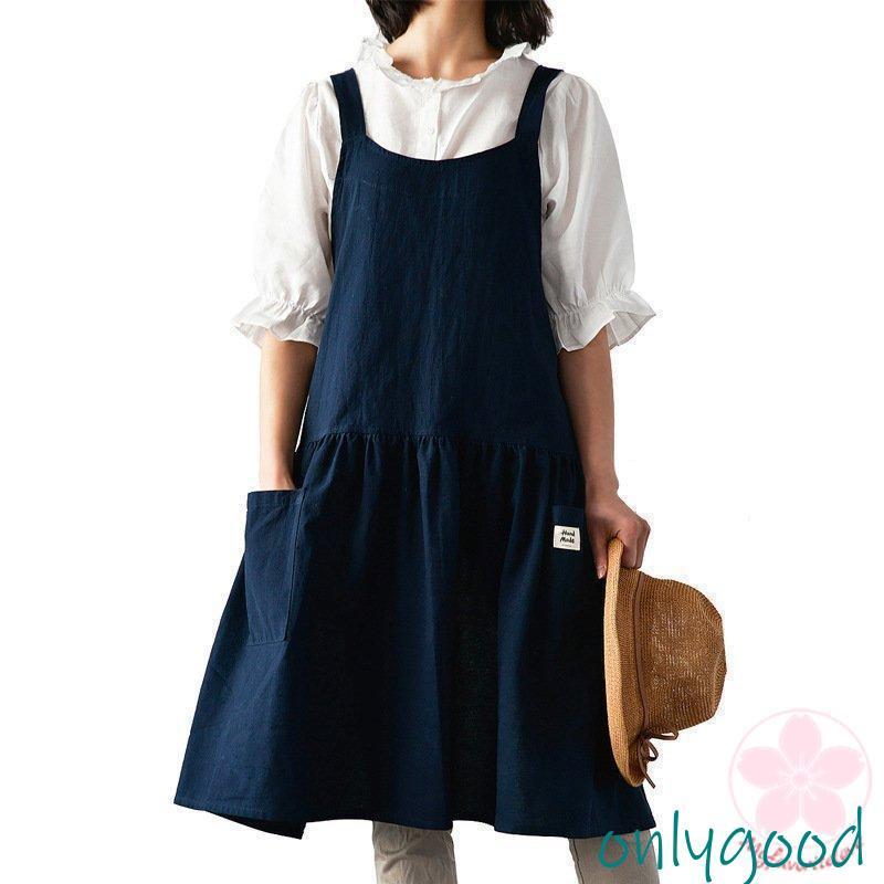 エプロン ワンピースおしゃれ かわいい チュニック 保育士