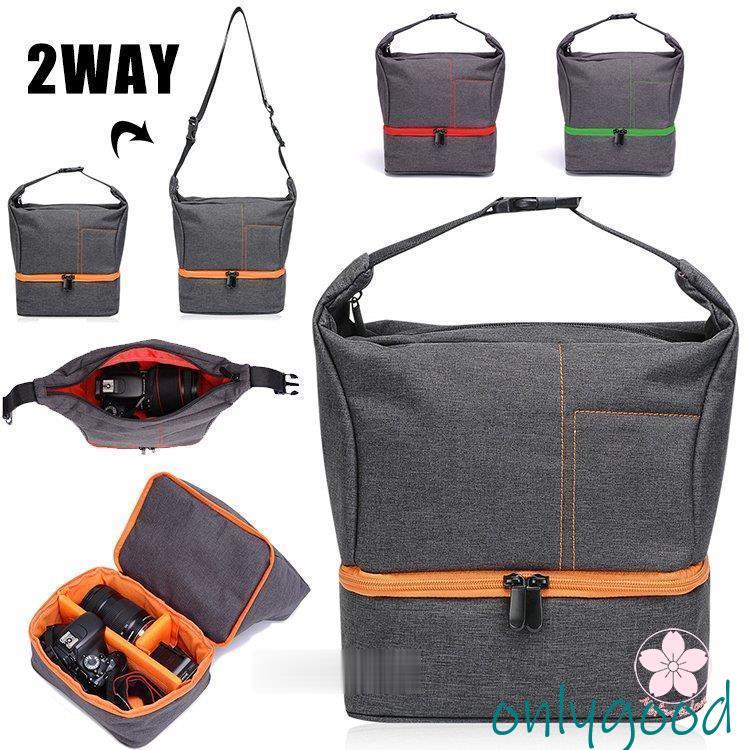 JJC 耐衝撃 カメラバッグ ショルダーバッグ カメラショルダーバッグ 一眼レフカメラバッグ 2way手提げ ショルダー カメラケース 撥水 防塵 おしゃれ ストラップ付き カ カメラバッグ ショルダーバック 2way 一眼レフ 撥水 カメラ バッグ