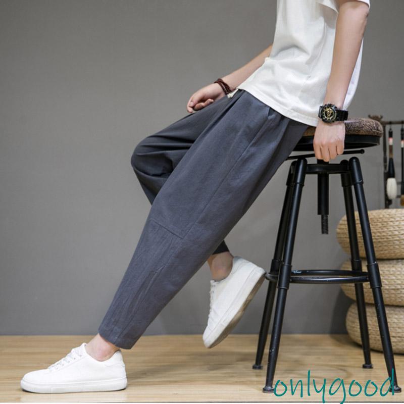 サルエルパンツ メンズ ズボン 涼しい ワイドパンツ アンクルパンツ