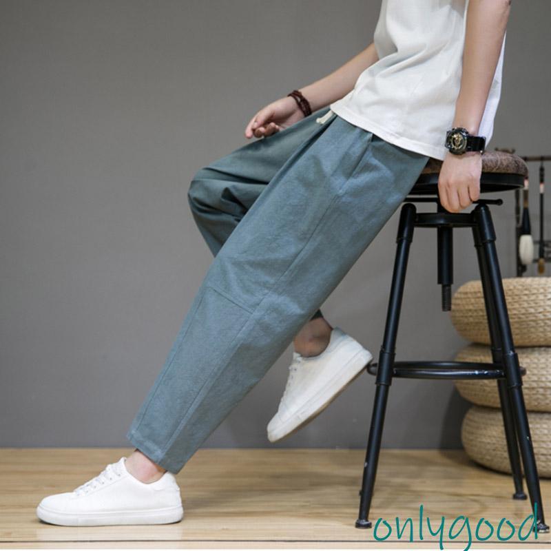 サルエルパンツ メンズ ズボン 涼しい ワイドパンツ アンクルパンツ