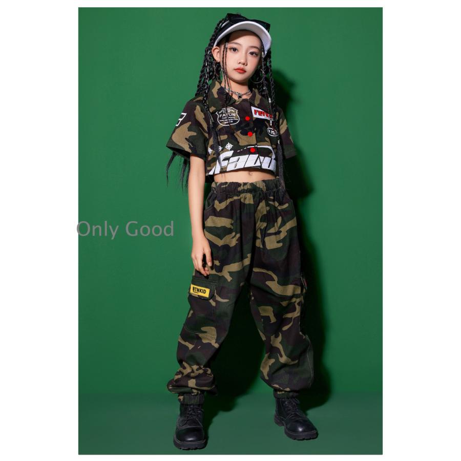 JASDF ⭐︎迷彩服⭐︎キャップ⭐︎ハロウィン⭐︎コスプレ⭐︎キッズ⭐︎浜松基地 キッズ ダンス衣装 ヒップホップ 子供 ダンストップス 迷彩トップス T