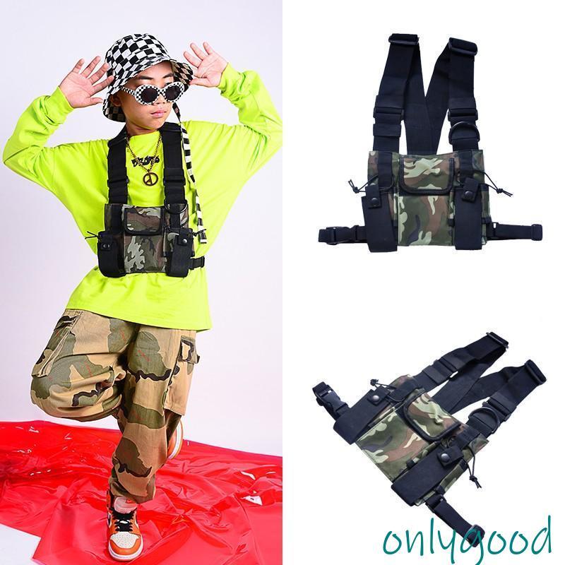 チェストバッグ ダンス ヒップホップ バッグ キッズ レディース 登山