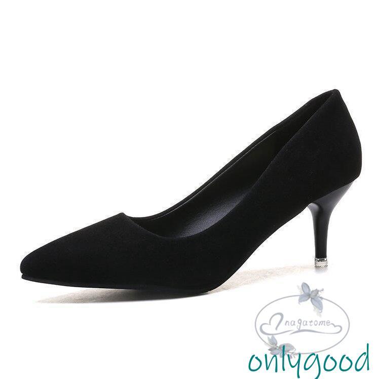 【✩】ファッショナブルで多彩な浅いハイヒール パンプス ハイヒール ポインテッドトゥ ヒール9センチ 5センチ