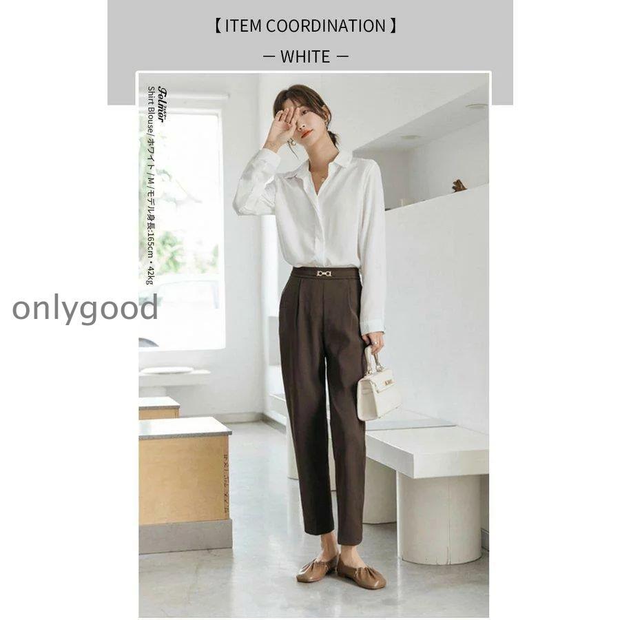 ブラウス レディース とろみ シャツブラウス 長袖 シャツ 春夏 秋冬