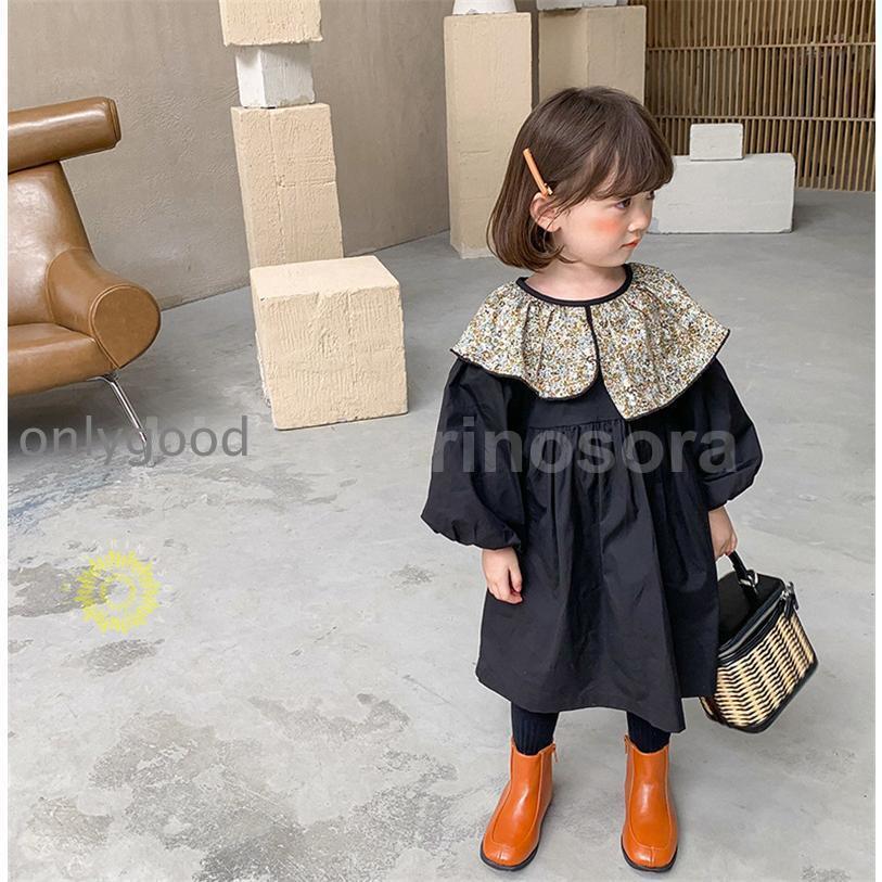 ワンピース 子供服 キッズ ベビー服 長袖 花柄 フリル シフトドレス カジュアル レトロ 春 秋 冬 安い 女の子 発表会 結婚式｜onlygood｜12