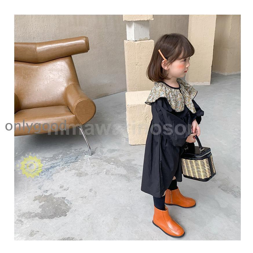 ワンピース 子供服 キッズ ベビー服 長袖 花柄 フリル シフトドレス カジュアル レトロ 春 秋 冬 安い 女の子 発表会 結婚式｜onlygood｜10