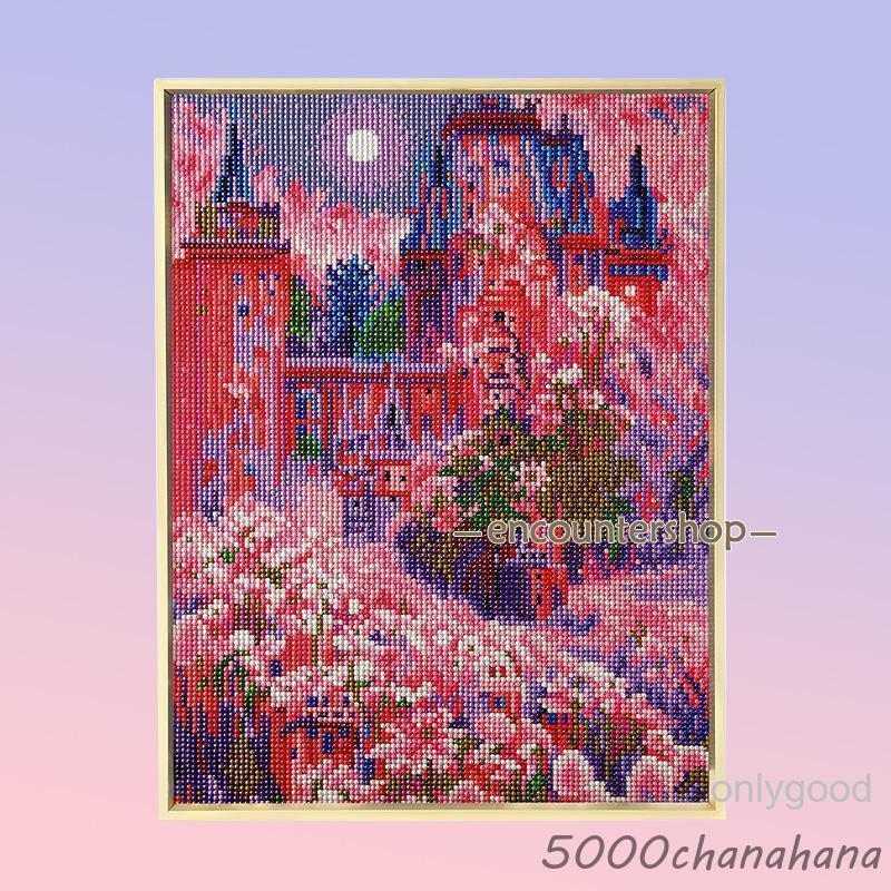 ダイヤモンドアート 初心者 キット クリスマスツリー 花 海 建物
