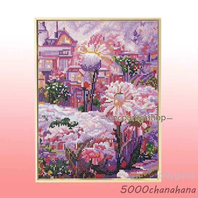 ダイヤモンドアート 初心者 キット クリスマスツリー 花 海 建物