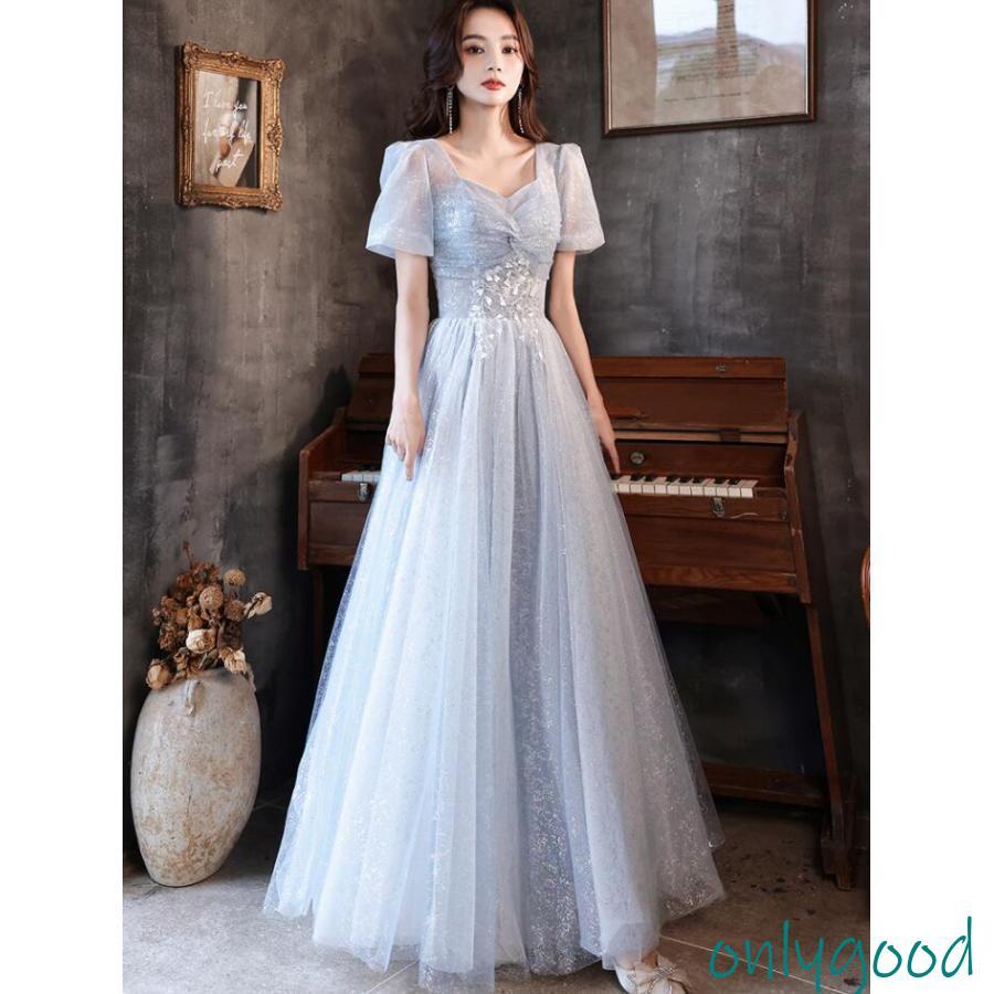 ロングドレス 演奏会用 パーティードレス 結婚式 ドレス ステージ