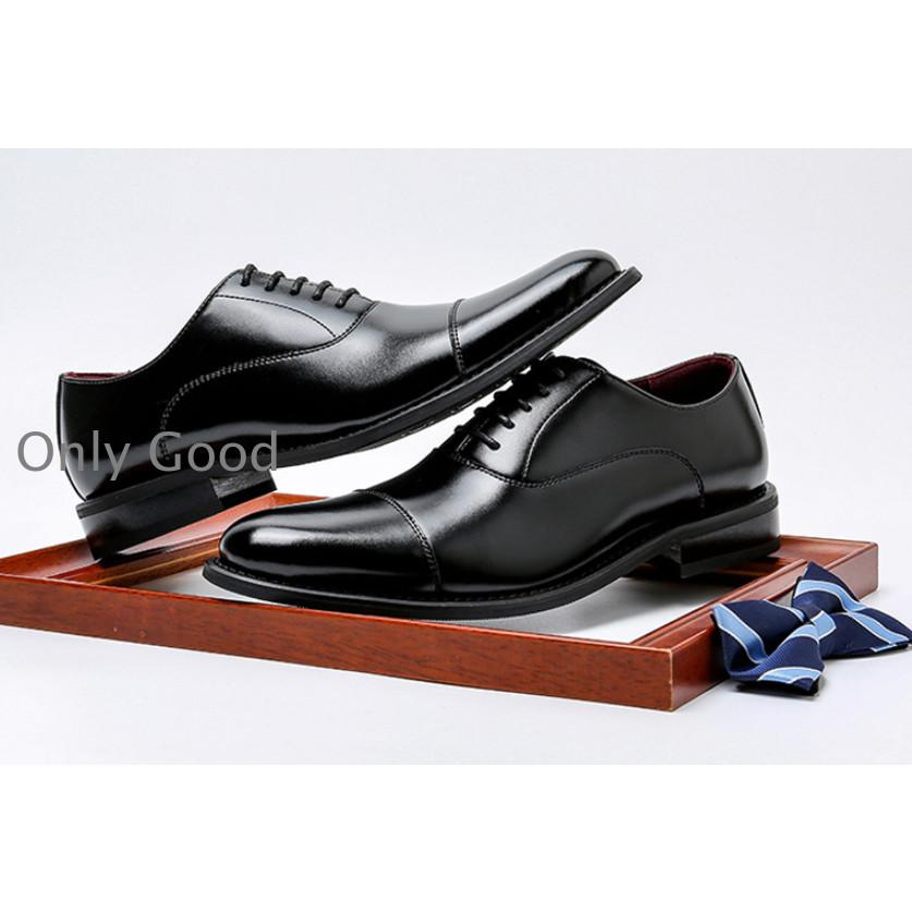 メンズ ビジネスシューズ 本革 紳士靴 革靴 ストレートチップ