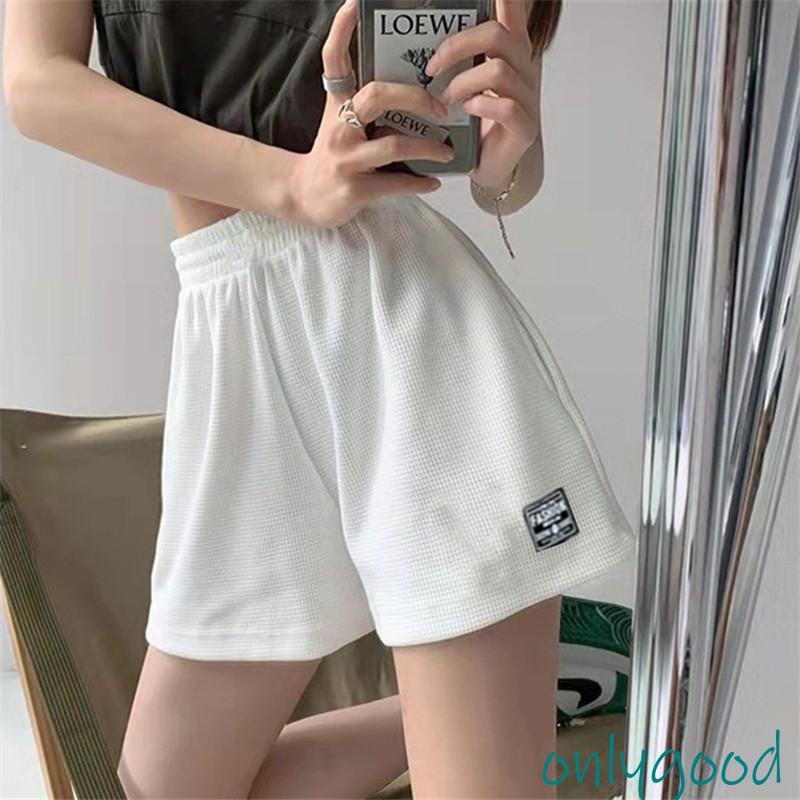 ショートパンツ レディース ハーフパンツ ワッフル柄 短パン 膝上